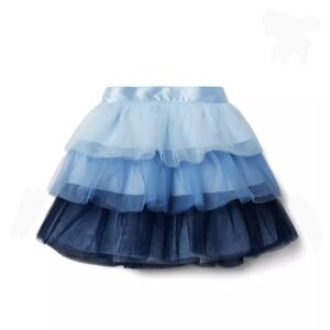 Janie and Jack Blue Layered Tulle Skirt